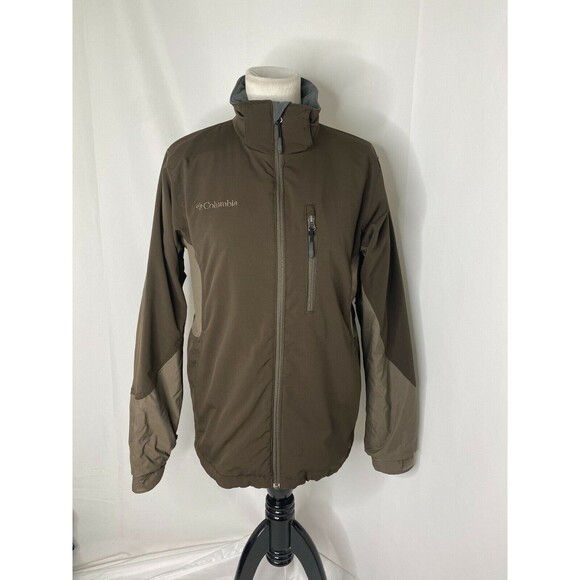 Columbia Sportswear Men’s Jacket Brown Fleece Lined Full Zip Outdoor Size Small - Picture 2 of 8